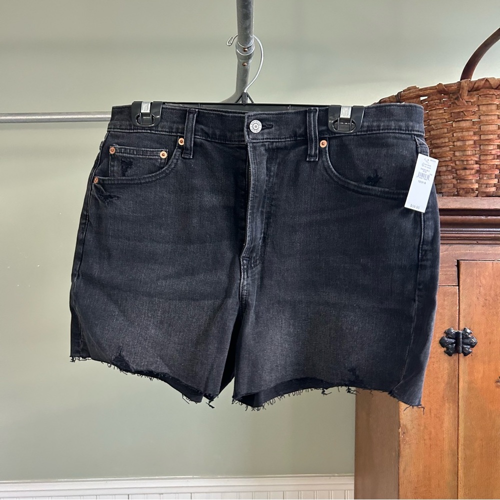 Gap Black Denim Cutoff Shorts